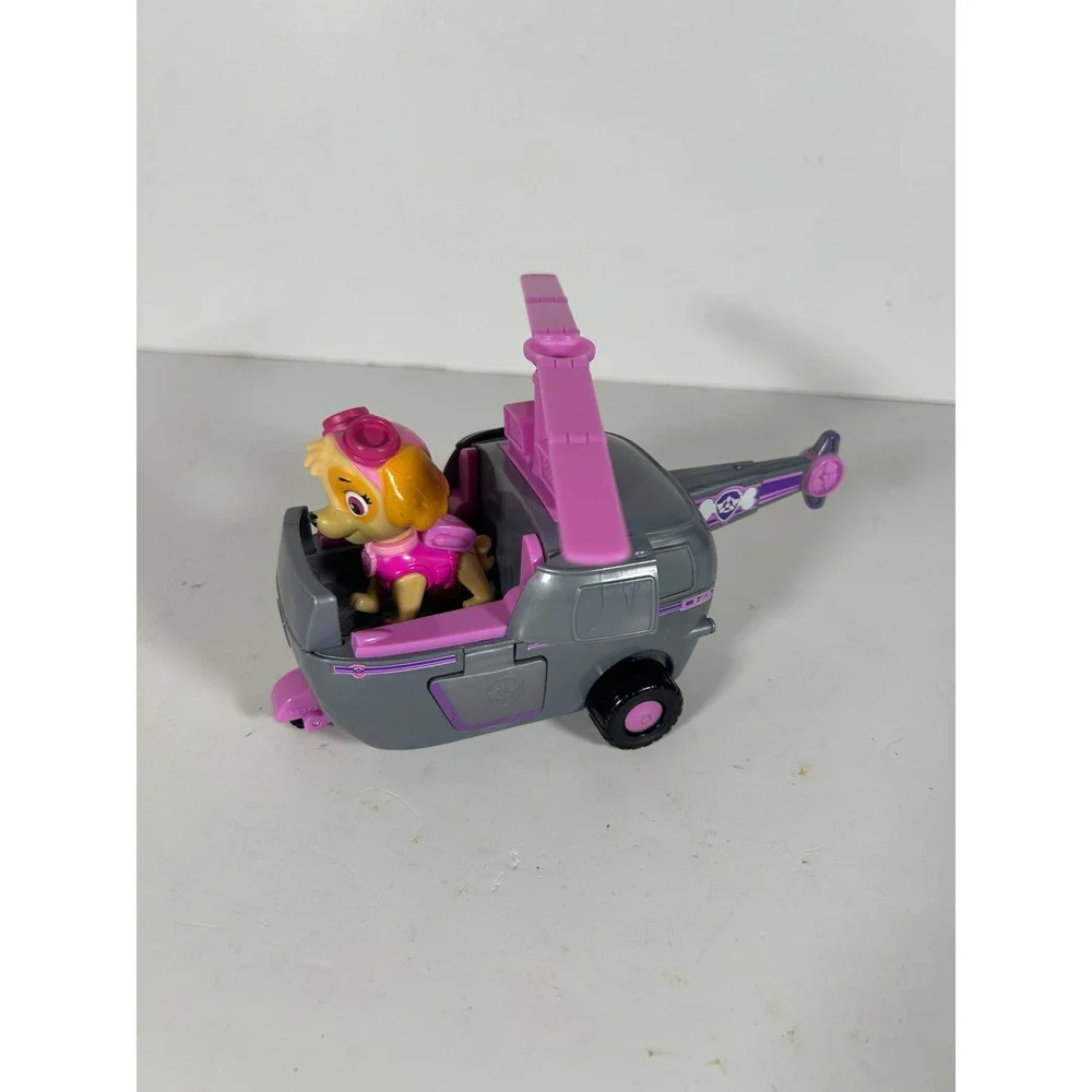 Paw Patrol Skye Transforming Helicopter Vehicle with Skye Figure Grey Pink
